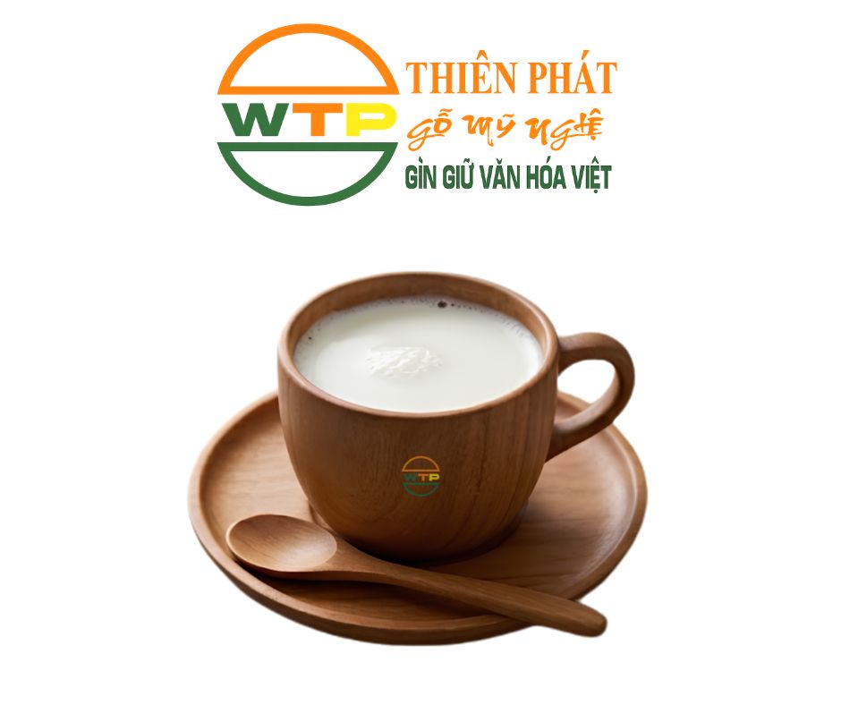 Bộ Ly Gỗ Thiên Phát Có Quai Cầm